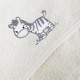 Ręcznik z kapturkiem Zebra Creamy Ceba