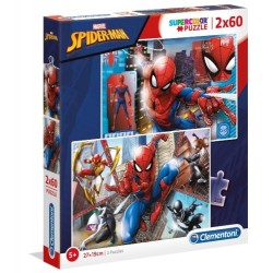 Puzzle dla dzieci Spider-Man 2x60 Clementoni