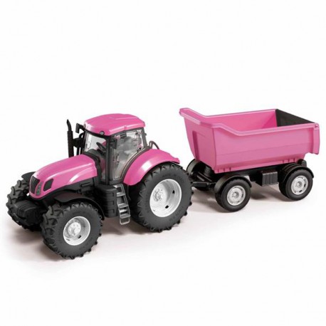 Zabawka Traktor z wywrotką różowy Adriatic