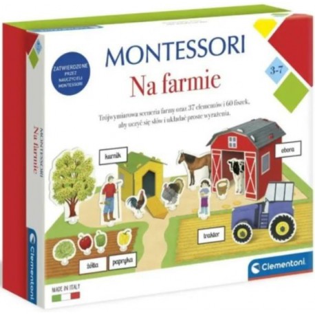 Montessori Na farmie Clementoni