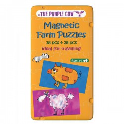 Gra magnetyczna Puzzle Farma The Purple Cow