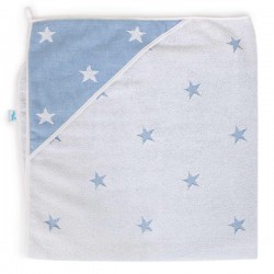 Ręcznik z kapturkiem Stars Blue Melange Ceba