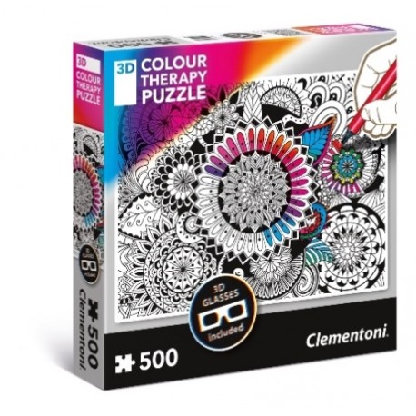 Puzzle Colour Therapy Mandala Clementoni